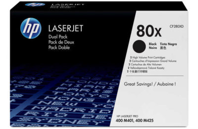 HP 80X High Yield Black Original LaserJet Toner (CF280X) HP 80X High Yield Black Original LaserJet Toner (CF280X)